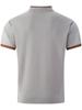 Men's Breathable Plaid V-Neck Short Sleeve Casual T-Shirt with Contrast and Versatile Pocket