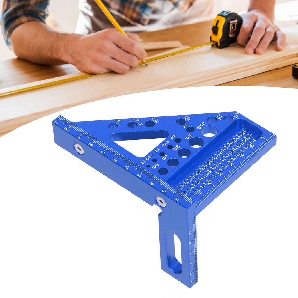 Woodworking   Protractor Aluminum Alloy Miter Triangular Ruler Multi Angle Layout Msuring Tool