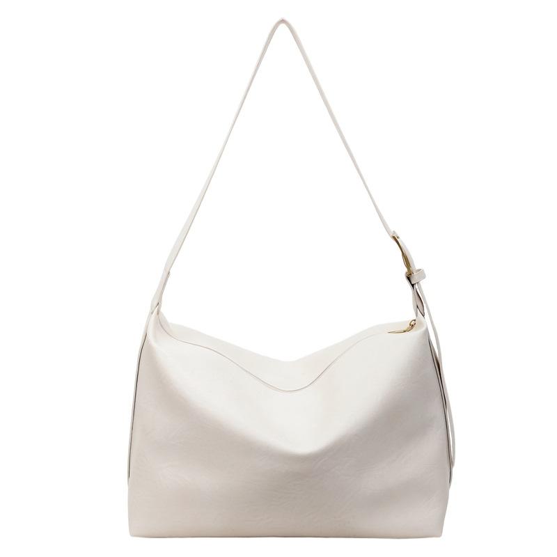 Solid Color Commuter Large Capacity Shoulder Bag Women's Crossbody Bag Underarm Bag