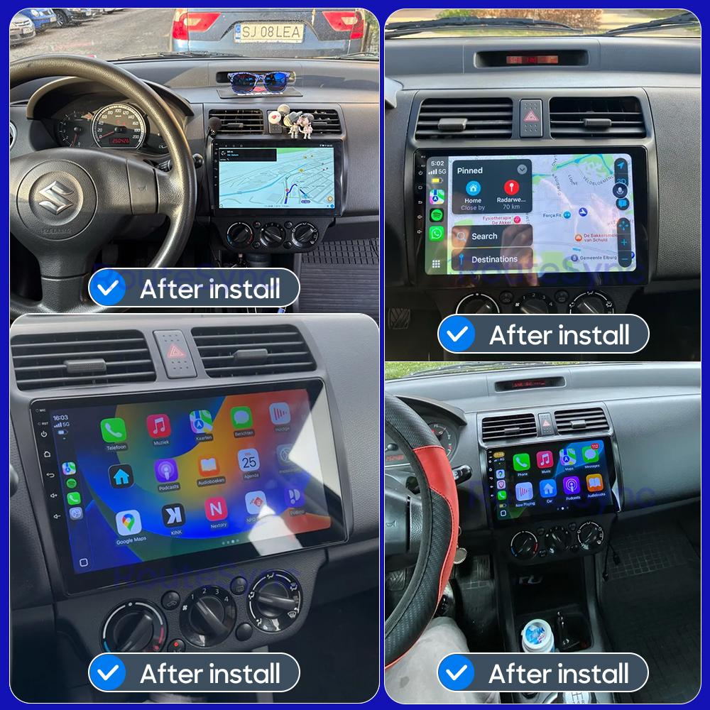 Pour Suzuki Swift 2003-2010 voiture Multimidia lecteur Navigation GPS Android Auto Radio voiture lecteur vidéo stéréo sans fil CarPlay