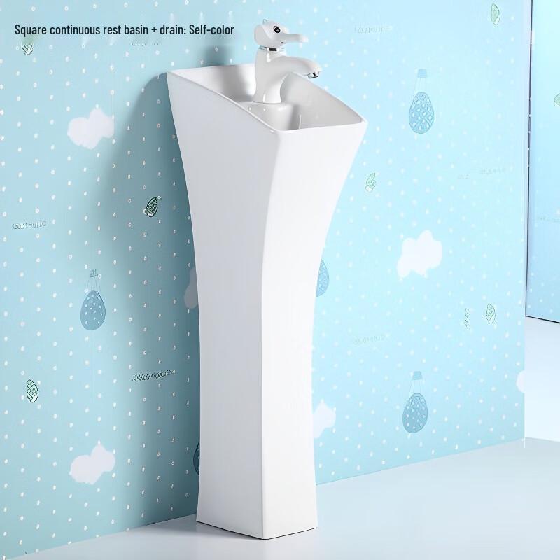 Yixi Ceramic Hand Wash Basin with Elephant Faucet