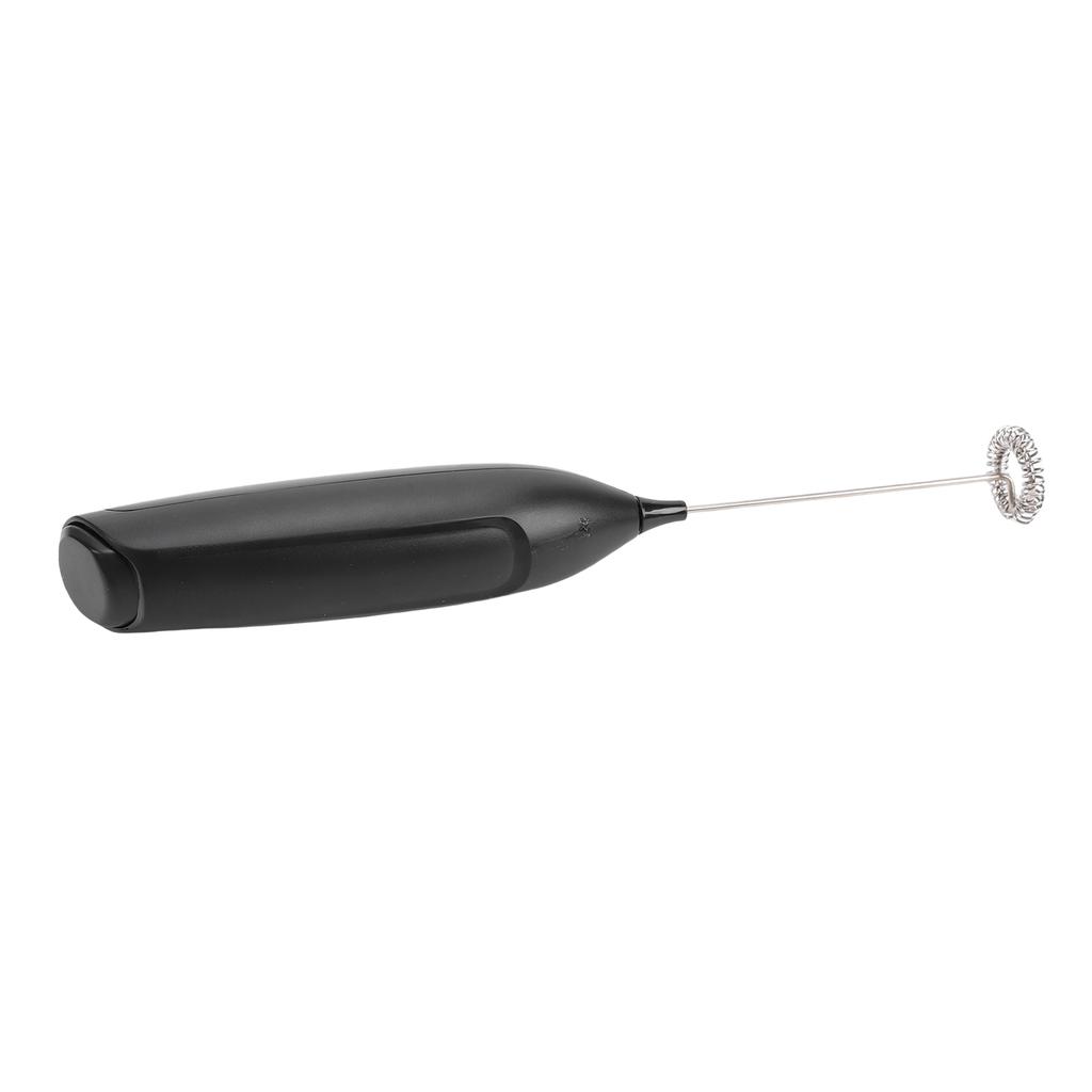 Leistungsstarker Milchaufschäumerstab Handheld Elektrischer Schaumbereiter Getränkemixer für Kaffee Lattes Cappuccinos Schwarz