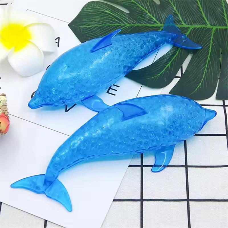Squishy Shark Stress Balls Dolphin Squeeze Ball Stretchy Stress Squish Ball Sea Animal Squeeze Squishy Toys for Adults