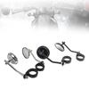 Motorcycle Mirrors 180-degree Rotatable Rearview Fork Mount Side Mirror ABS Aluminum Alloy Universal for Motorbike Windshield