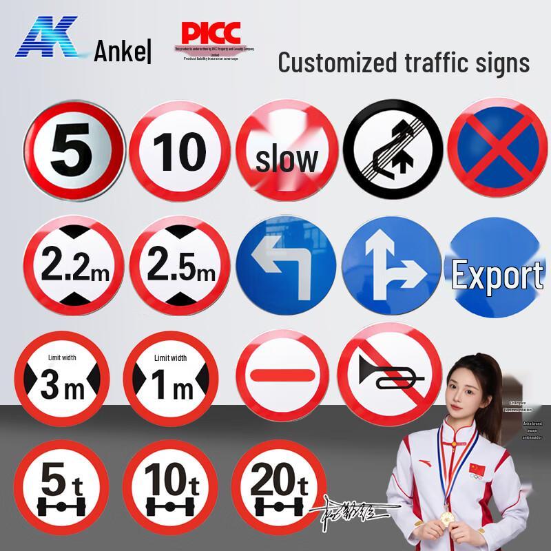 Round Aluminum Speed Limit Sign