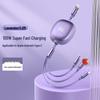 100W Type-C 3-in-1 Fast Charging Cable for Huawei, Android, and Apple Devices
