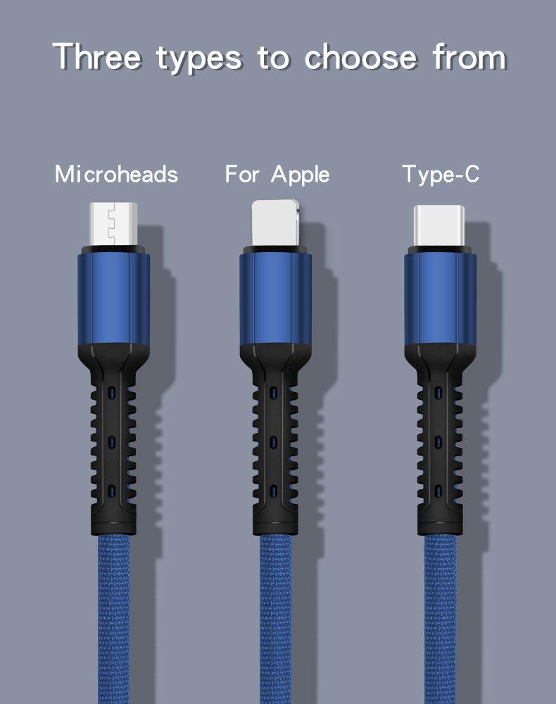 Durable And Fast Charging Cable For Android Huawei Apple Iron Man Type-c Usb Cable