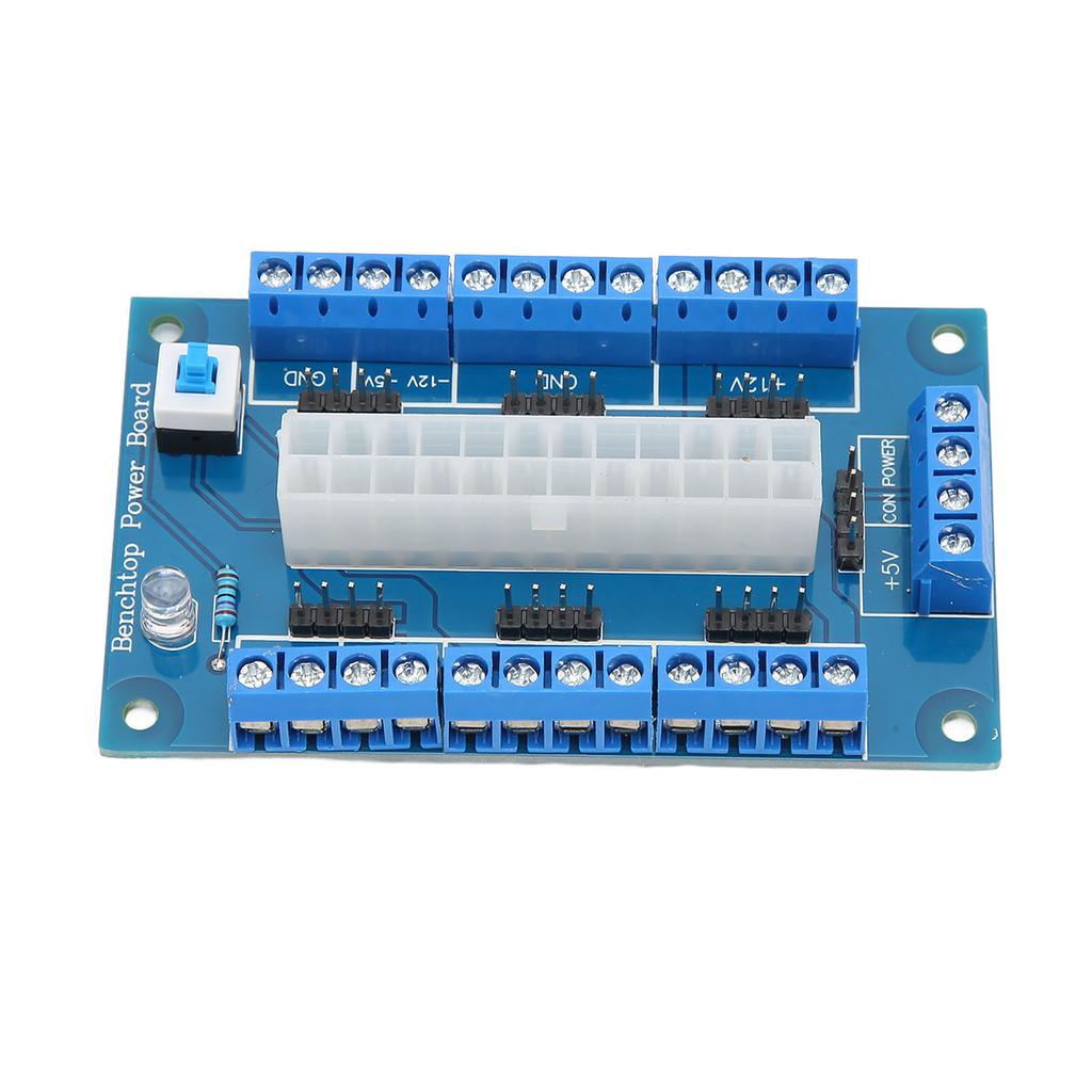 24 20 Pin ATX DC Power Supply Breakout Board Module Power Supply Breakou Board with LED Indicator Light