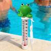 Schwimmender Pool-Thermometer Froschform Schwimmendes Wasserüberwachungswerkzeug Kinder Bade-Thermometer für Pool Außenbereich