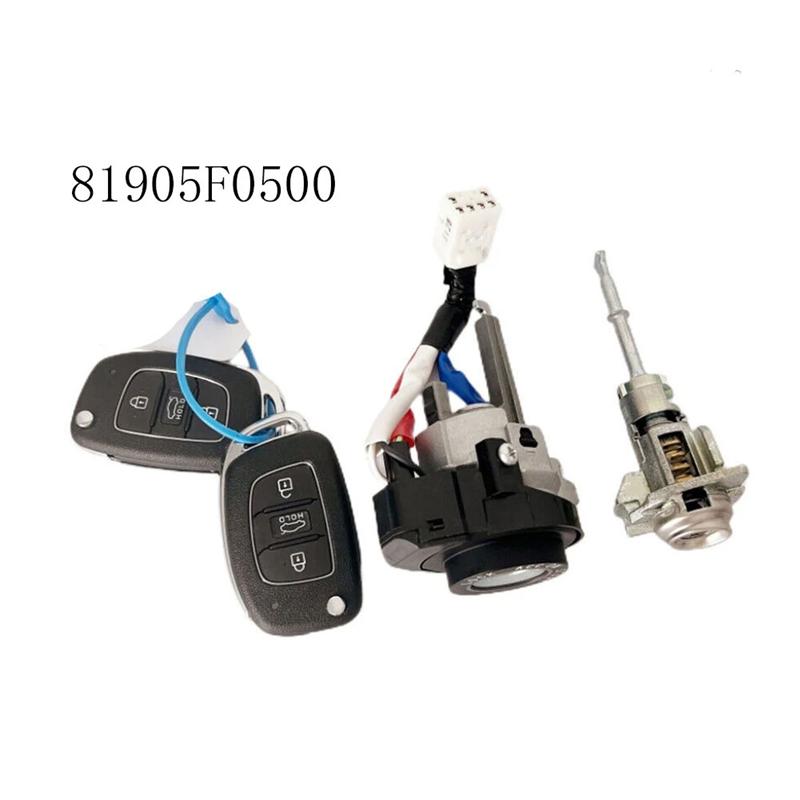 Cylinder Key Ignition Lock Set 81905F0500 For Hyundai Elantra 2015-2020 Car Door Ignition Switch