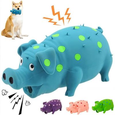 Grumțul Porcului Jucărie Scârțâitoare Durabilă Joc Solitar Latex Jucării de Mestecat pentru Câini Latex Moale cu Scârțâitor cu Sunet Jucărie de Strâns pentru Câini Animale de Companie Jucând