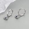 2025 New Hot Selling Boutique Classic Jewelry Gold-plated Blue Cubic Zirconia Evil Eyes Ladies Hug Earrings Party Gift Jewelry