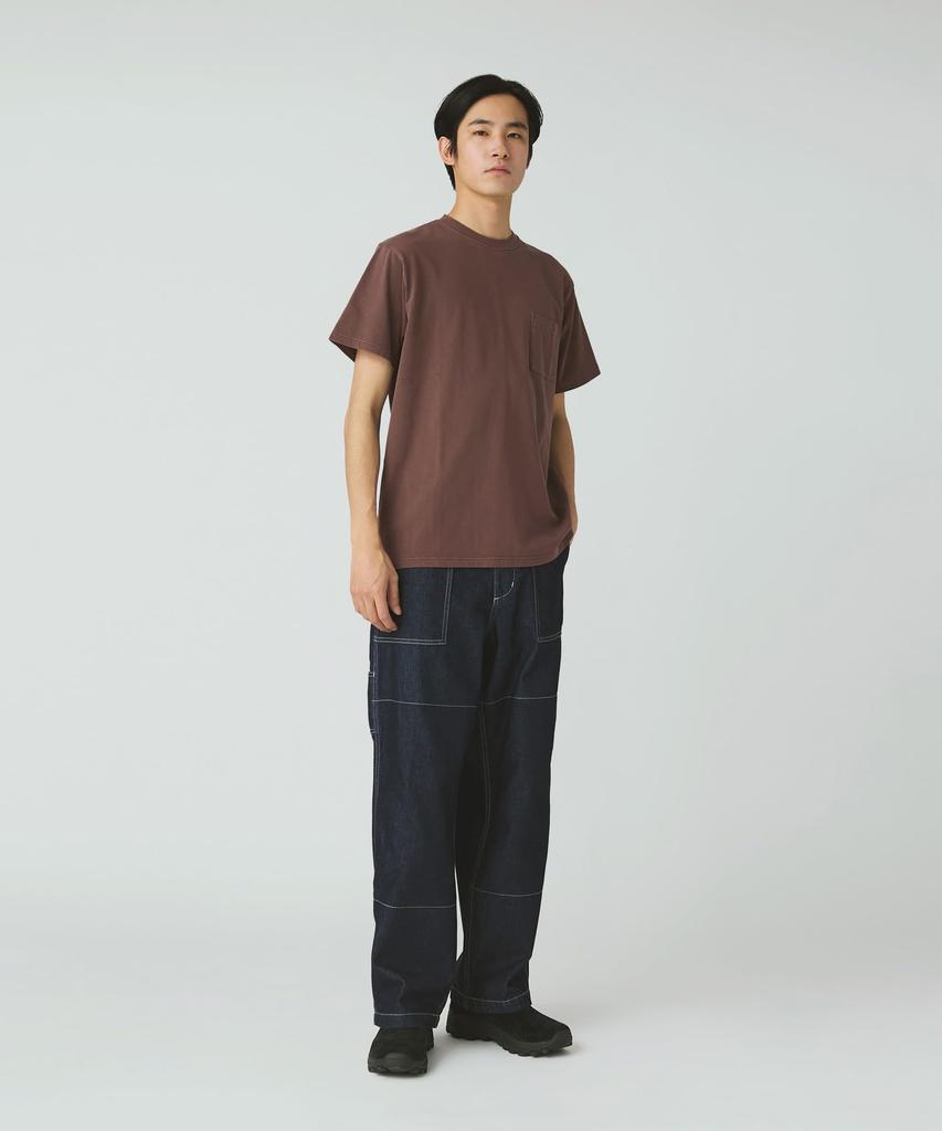 Snow Peak Garment Dyed Short and XXL T-Shirt TS-25AU011, Sleeve, Men's Women's, Burgundy,