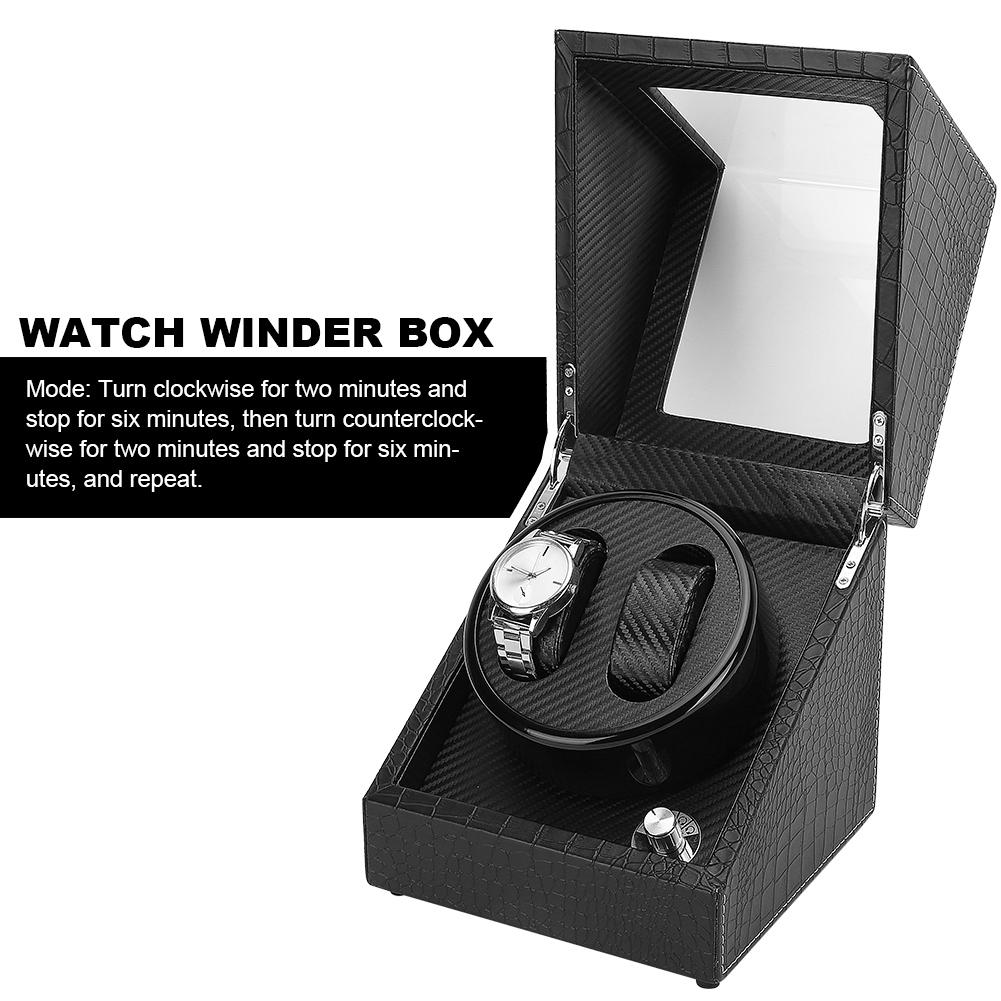 2 + 0 automatische Uhr Wickler Box Display Lagerung Box für Armbanduhr Mechanische Uhr