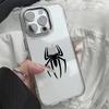 Spider Pattern Phone Case For Iphone 17 Pro Max Air 16 Pro Max 15 Pro 14 13 12 11 17E 16E Transparent Soft Protective Cover