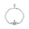 Messaline Saturn Bead Bracelet Unisex Bracelets Silver Transparent-Blue R04539238