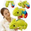 40/48cm Cartoon Realistisches Eidechsen- und Chamäleon-Plüschtiere Bunte Lockige Schwänze Kreative Simulations-Tierpuppen Geschenke für Freunde