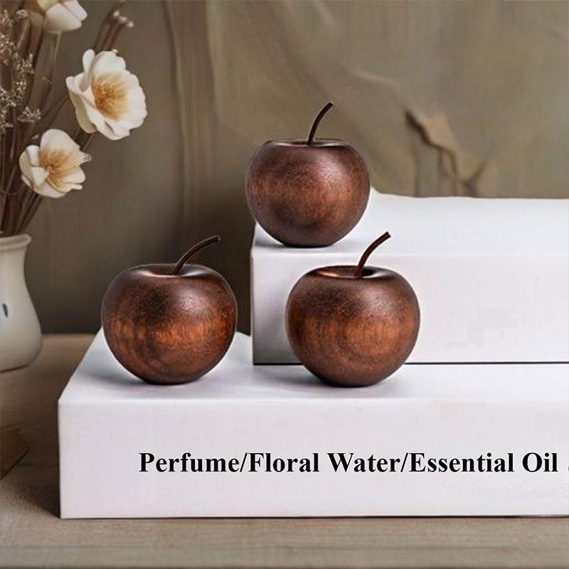 Creative Car Mounted Apple Aroma Diffuser Made of Wood for Home Use with High-Quality Natural Aroma Wood Diffuser for Indoor Use
