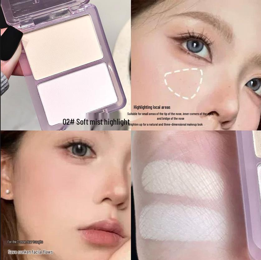 Kobeleen Dual-Color Highlighter & Contour Palette