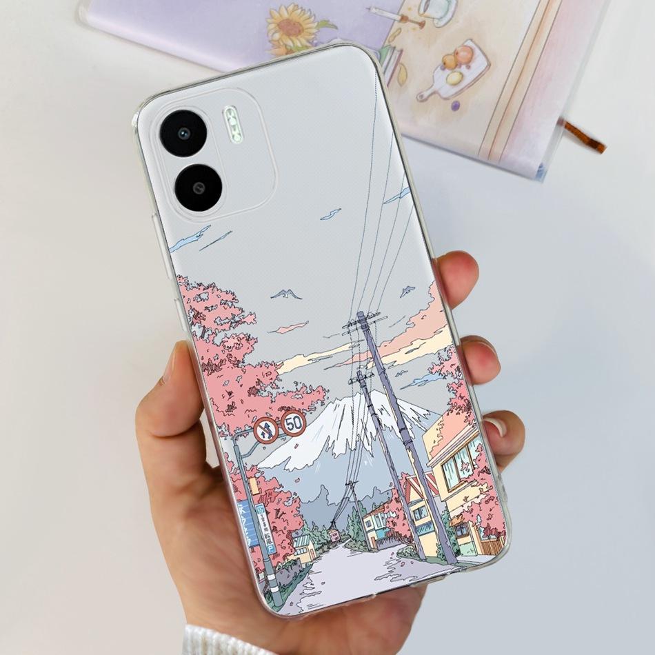 For Xiaomi Redmi A1 A1+ 2022 Cute Painted Phone Case For Redmi A1 Plus RedmiA1 A 1 A1+ Soft Silicone TPU Cases