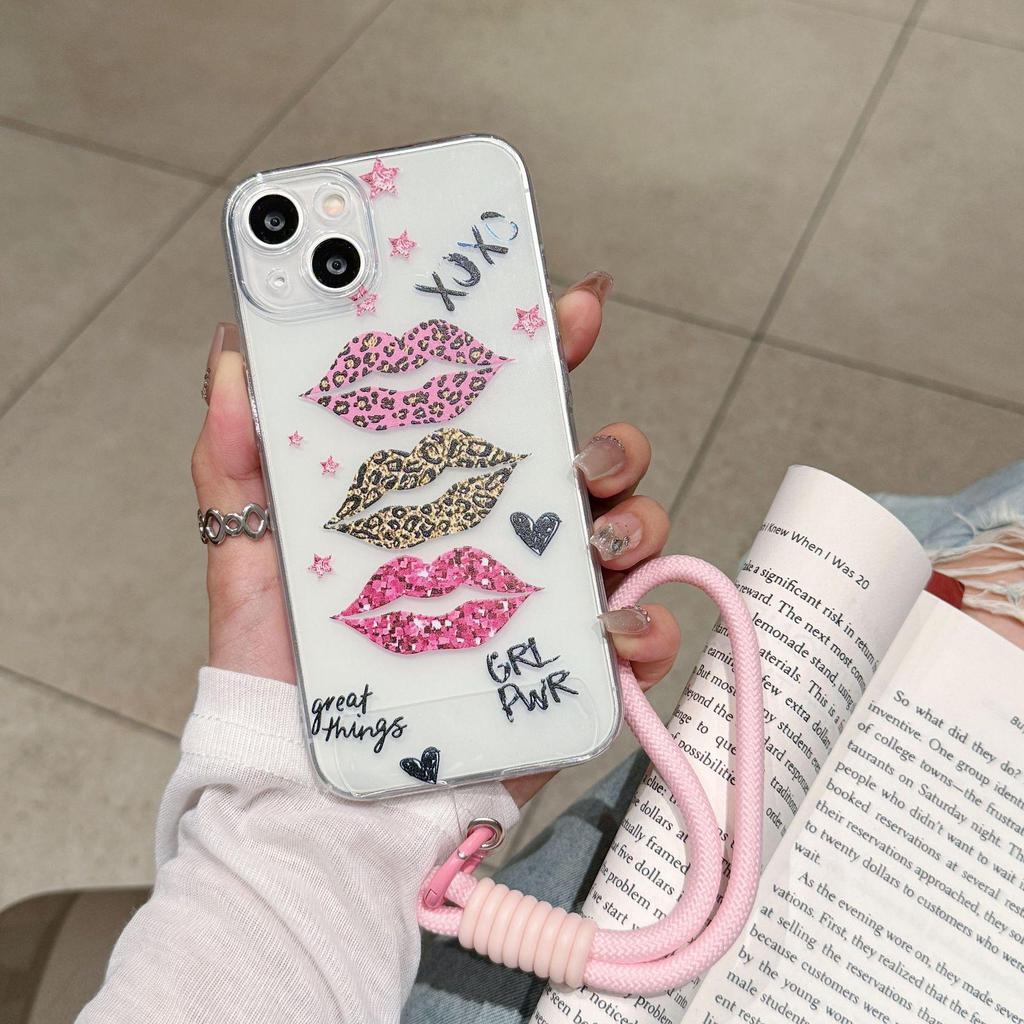 Lip Print Color iPhone Cases for Models 15/14/13/12/11/11 Pro/Pro Max/XS Max/XR/XS/X
