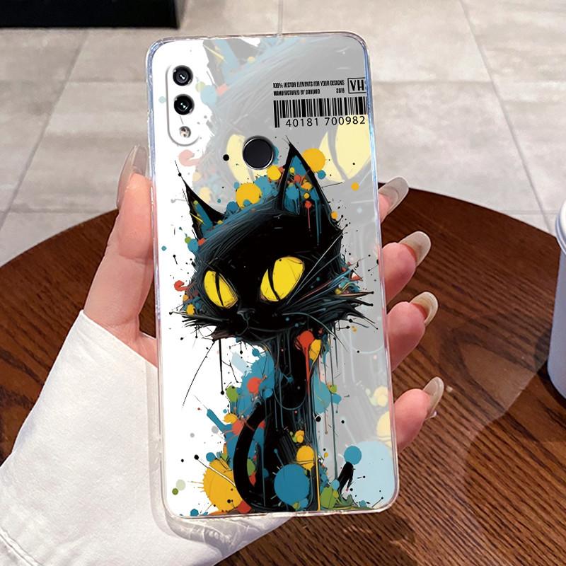 For Xiaomi Redmi Note 7 Pro / Note 6 Pro / Note 5 Pro Cases Clear Silicone Jelly Soft TPU Back Cover Cute Rabbit Cat Phone Case