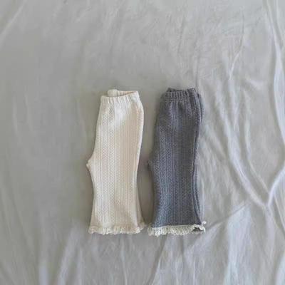Girls' Lace Leggings - New Fall 2025 Fashion, Korean Style Children's Clothing, Baby Long Pants