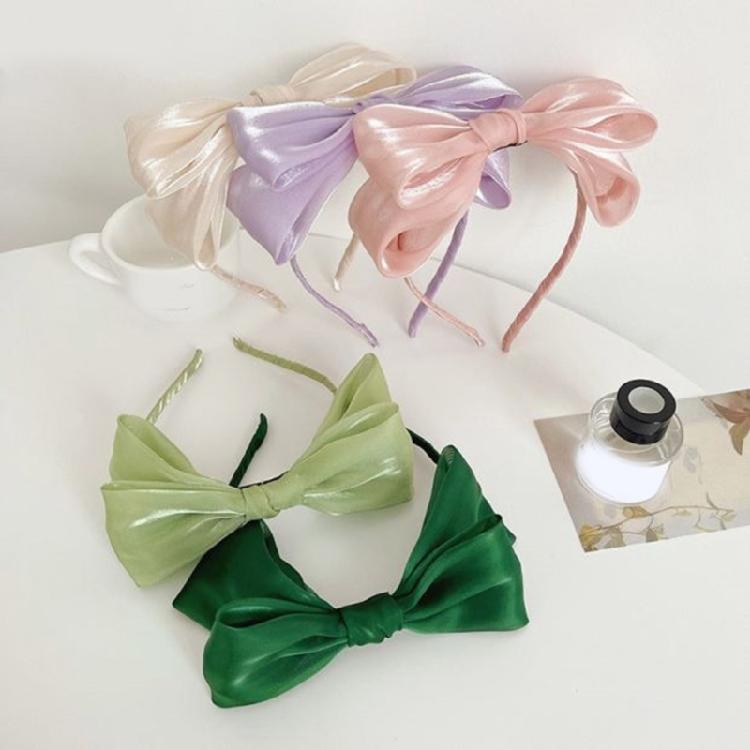 Tulle Bows Hairband Fascinator Hairhoop Formal Hair Styling Accessory for Women
