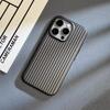 Natural Titanium PC Phone Case For For Iphone 1 14 13 Pro Max Plus Electroplated Grating Corrugated Hard Back Cover