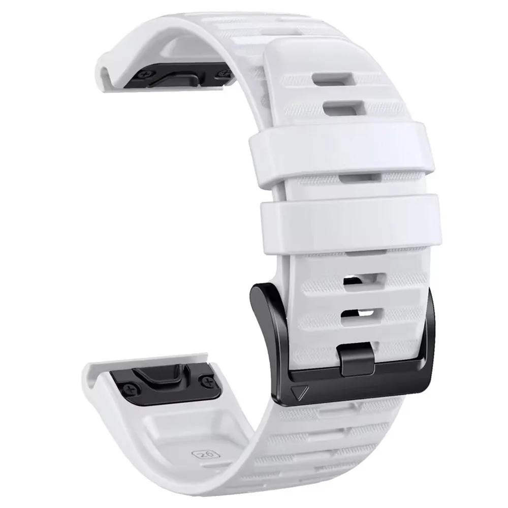 22 26mm Silicone Strap For Garmin Fenix 5 5X Plus Sport Official Band For Garmin Epix Enduro/Fenix 8 Pro 7X 6X 7 6 QuickFit Band