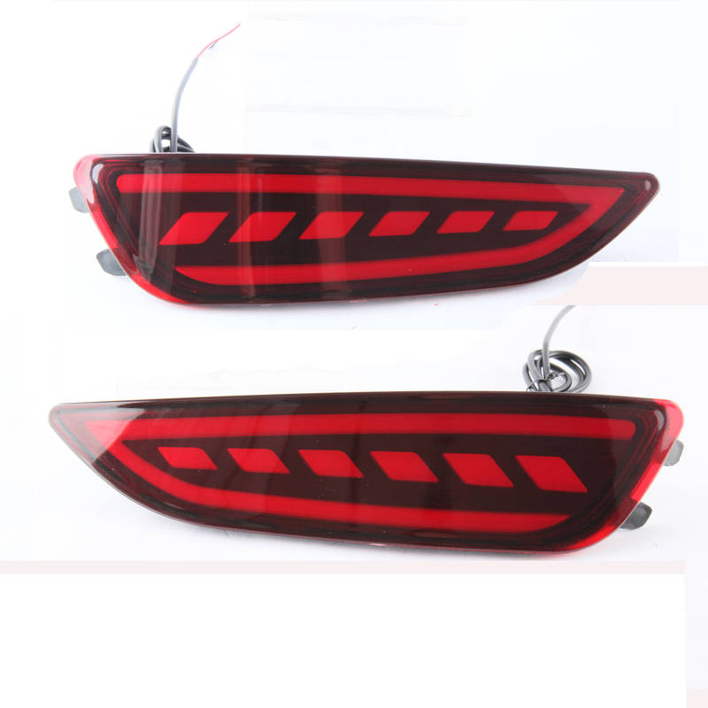 2 Pcs Car Tail Light LED Brake Light Taillight For Hyundai Accent 2012-2017 Hatchback 20 Rear Bumper Lamp