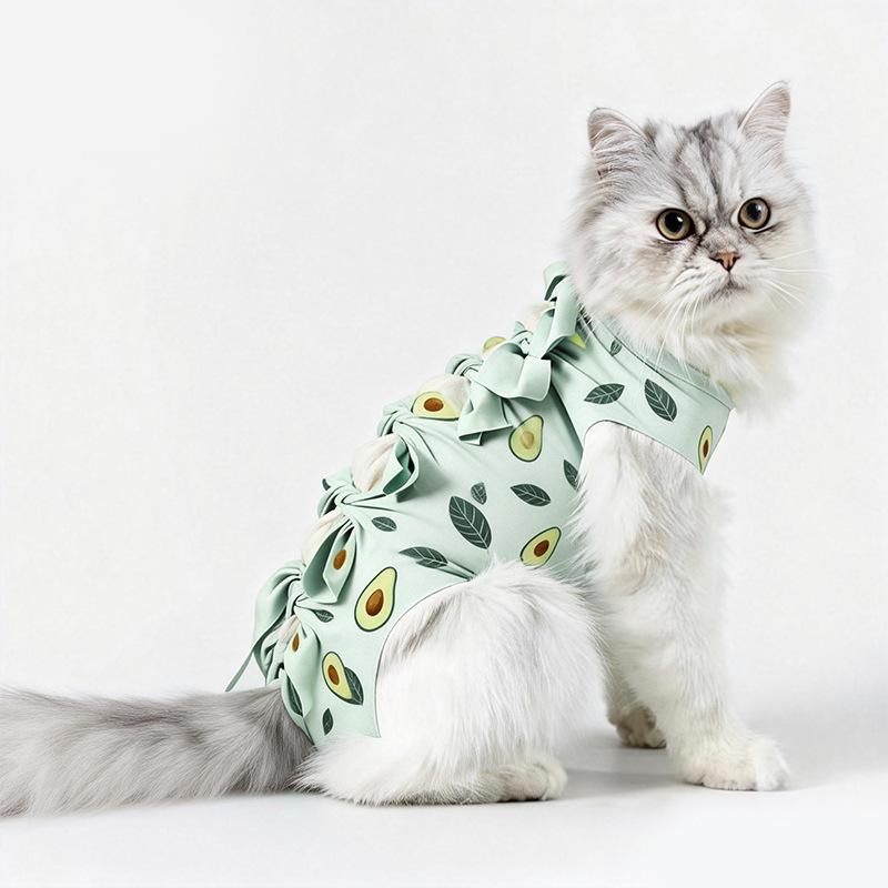 Traje Quirúrgico de Esterilización para Gatas, Traje de Destete, Ropa Anti-mordeduras para Gatos
