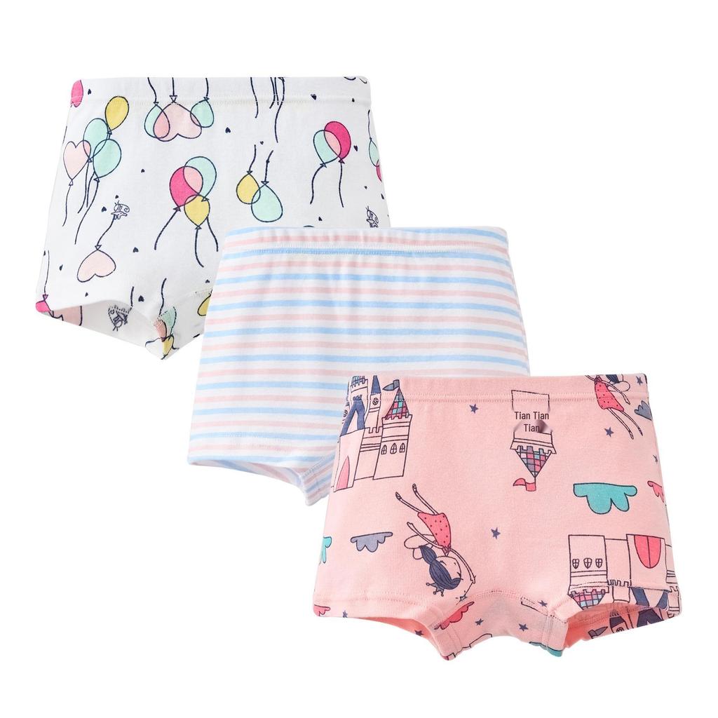 Girls' 100% Cotton Boxer Briefs - Toddler and Baby Underwear
