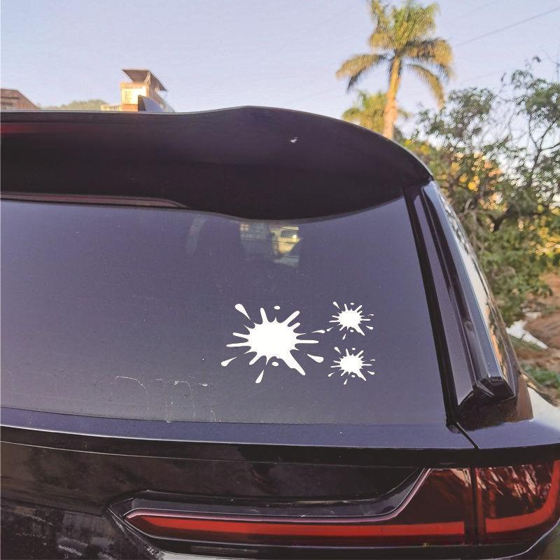 Reflektierende Autoaufkleber Flecken Tintenflecken Klecks Persönlichkeit Kreativ Lustig Kratzaufkleber Graffiti-Stil Motorradaufkleber