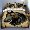 Elegant Black Horse. Bedding Duvet Cover Sets Duvet Covers Pillowcases Gifts (1 * Duvet Cover 2 * Pillowcases, Without Duvet Insert)
