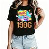 Vintage 80s 40th Birthday Print Unisexs TShirt 100 Cotton Funny Graphic Short Sleeve Tee Novelty Shirt Casual Crew Neck Top S5xl