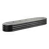 Metal Raised Garden Bed, 2.4 X 0.6 X 0.3 M Oval Outdoor Galvanized Planter Garden Box, Open Bottom Design, Large Planter Raised Bed for Growing