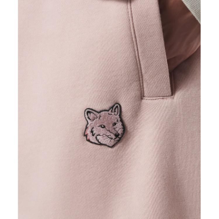 Maison Kitsune SS25 Fox Head Patch Loose Pocket Casual Shorts Men shorts Pink-Clay MM01121KM0001-0172