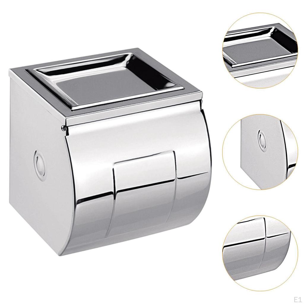 Toilettenpapierhalter Ablageaschenbecher Robuste Wandmontage für Hotel Badezimmerschrank