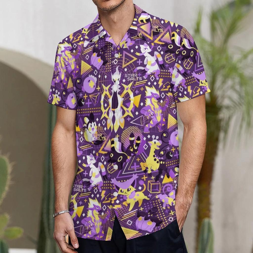 Hawaiian Men's T-shirt 3D Lamb Print Men's Summer Loose Beach Plus Size Short Sleeved T-shirt Men's Clothing Shirt