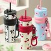 Stainless Steel Vacuum Thermos Cup Fashion Water Bottle Large Capacity Coffee Mug  Student