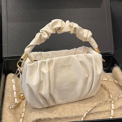 High-end Pleated Cloud Bag, Fashionable Crossbody Bag, A Niche Single-shoulder Handbag for Women