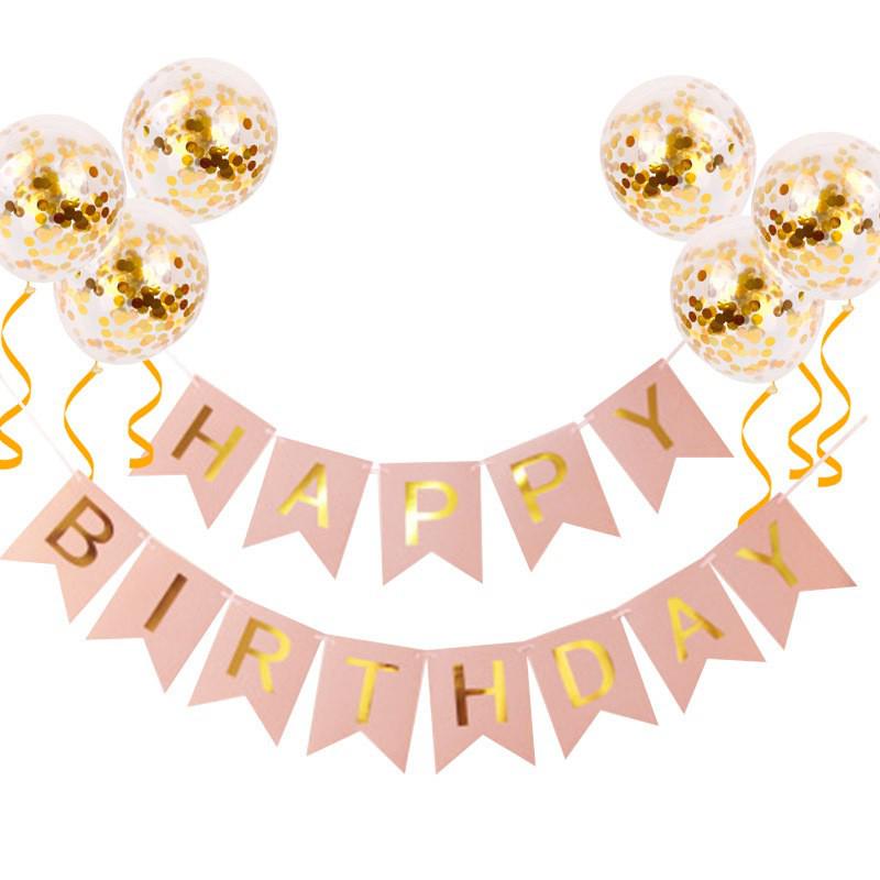 Internet Celebrity Birthday Mermaid Tail Flag Decoration for Baby’s First Birthday Party - Banner, Garland, String Lights & Balloons