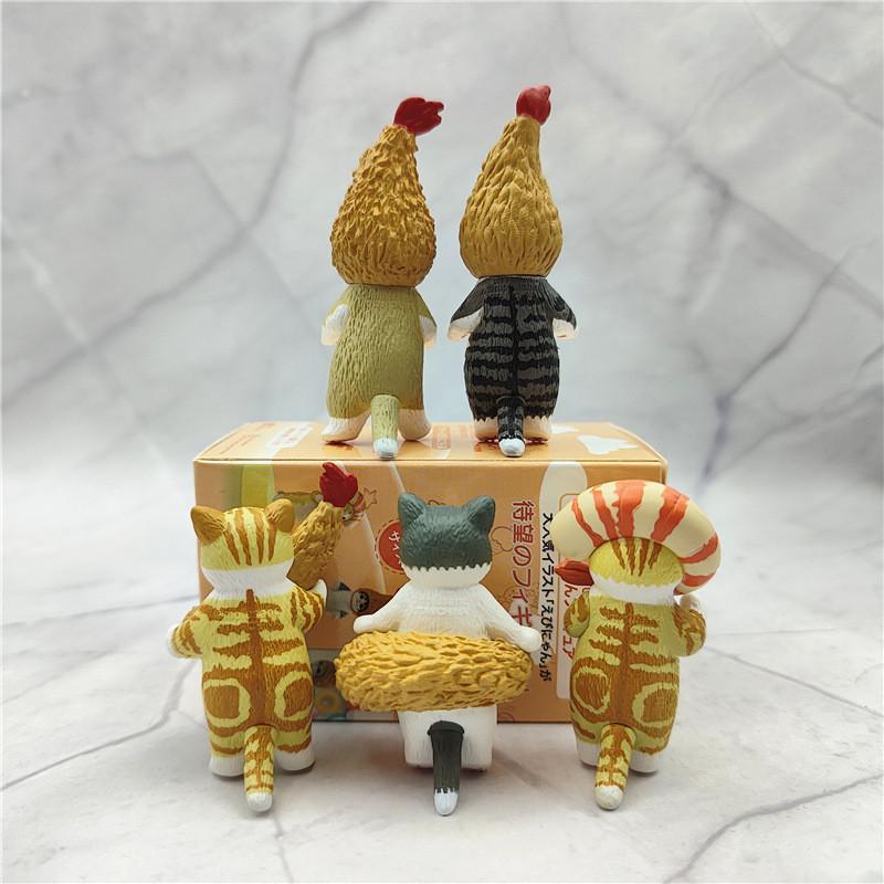 Fortune Whimsical Cat Sandy Tempura Shrimp Blind Box Models For Creative Playtime Fun