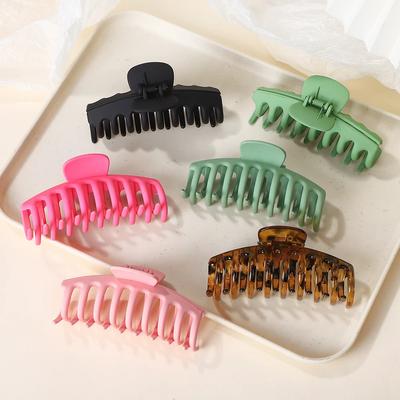 2/3pcs Korean Plastic Large Shark Clip Claws Set for Women Girls Spring Multi-color Hairpins Barrettes Headwear Hair Accessories