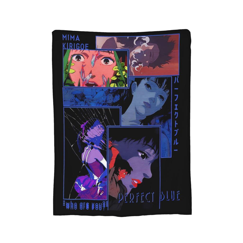 Anime Films Japan Manga Perfect Blue Blankets Fleece All Season Multi-function Warm Throw Blankets for Home Car Bedspread