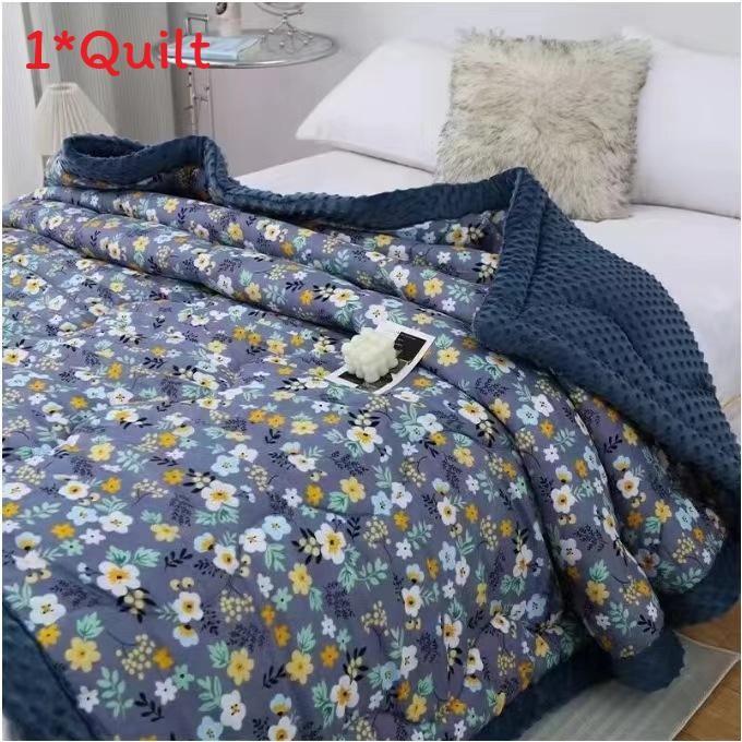 Lotso Print Flower Cotton Fiber Comforter Moisture Wicking Breathable Fabric