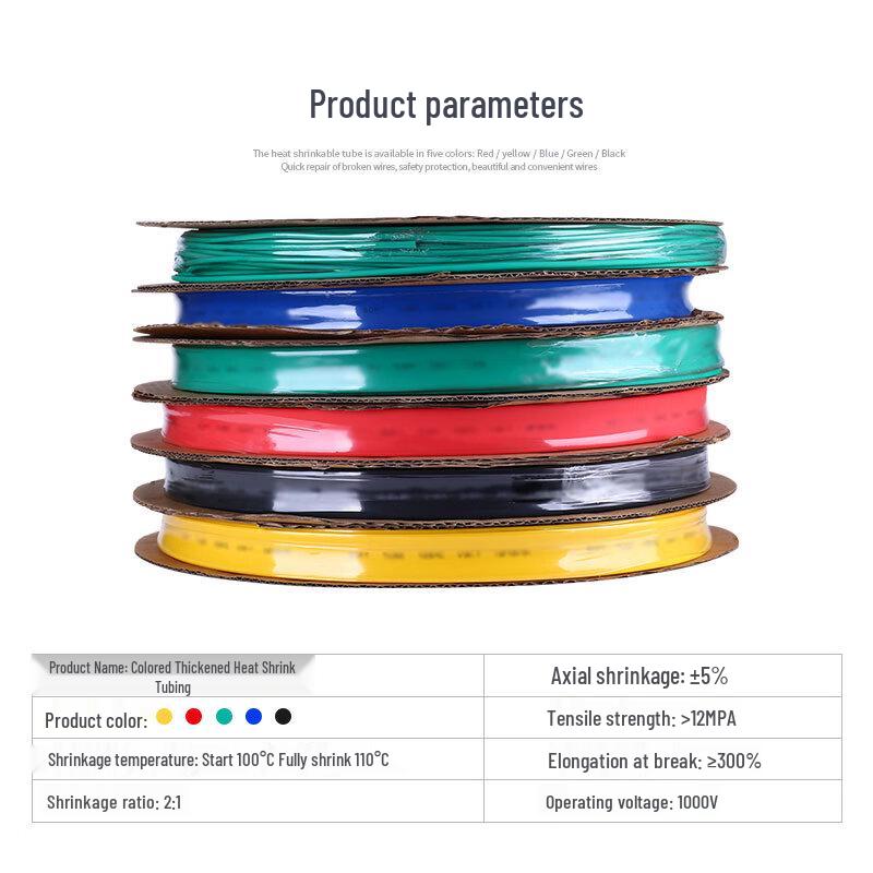 Moli 2:1 Heat Shrink Tubing for Cable Insulation