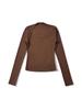 Hot Girl Square Neck Off-Shoulder Slimming Long Sleeve Top for Women