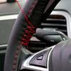 Braid On Steering Wheel Car Steering Wheel Cover With Needles and Thread Diameter 38cm